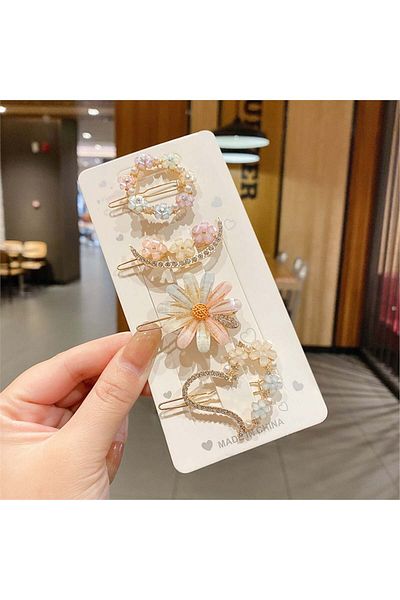 So Much Accesories مجموعة مشبك مشبك حجري للموسم الجديد من So-much مكونة من 4 قطع - 9 قطع