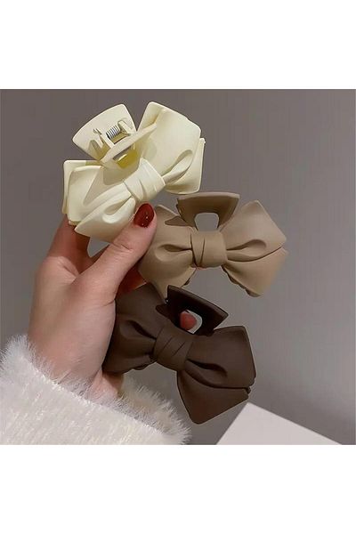 So Much Accesories So-much Special Material Bow Cream Latch Buckle