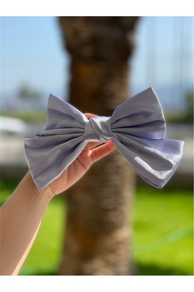 So Much Accesories So-much Women's Satin Double Bow Automatic Buckle Ice Blue-2