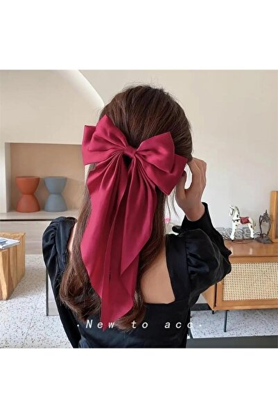 So Much Accesories So-Much Satin Big Bow Automatic Buckle Navy Blue