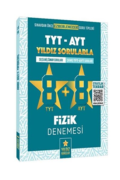 Genel Markalar Yıldız Sorular Yayınları TYT AYT Fizik 8+8 Deneme