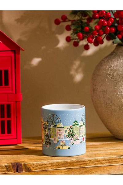 LC Waikiki Lcw Home Light Blue Printed Ceramic Mug 320 ml