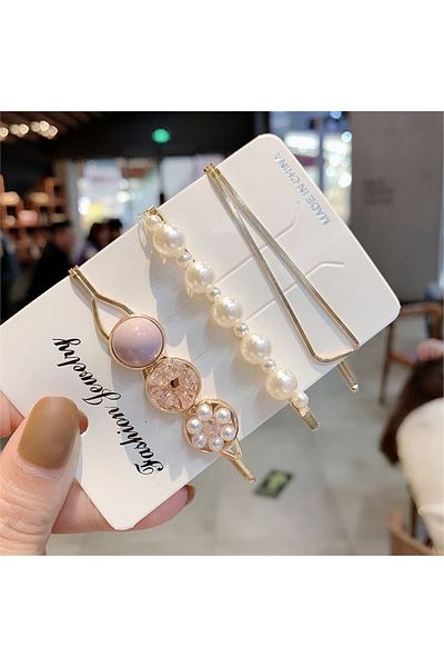 So Much Accesories 3-Piece and 8-Piece Pearl Buckle Set - So-much