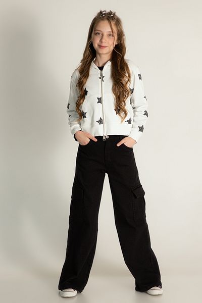 DMB BOYS & GIRLS Girl's Cotton Gabardine Cargo Pants
