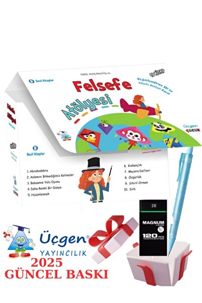 Üçgen Yayıncılık Üçgen Çocuk Felsefe Atölyesi (10 Kitap) + Faber Eğitim Seti