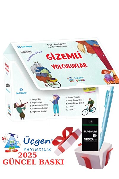 Üçgen Yayıncılık Üçgen Çocuk Gizemli Yolculuklar (10 Kitap) + Faber Eğitim Seti