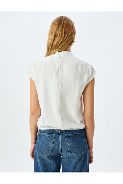 Koton Viskózová halenka s degaje výstřihem bez rukávů