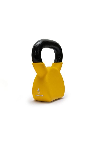 KETTLER Kettlebell of 4Kg (8.8LB) Includes 1 * 4Kg (8.8LB) | Yellow | Material : Iron