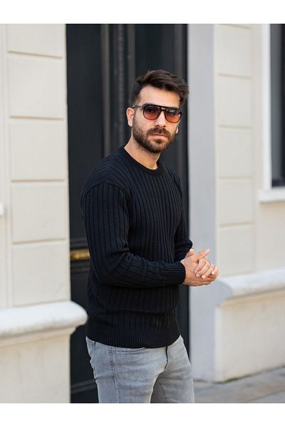 mayastyle Pulover de tricotaj pentru bărbați