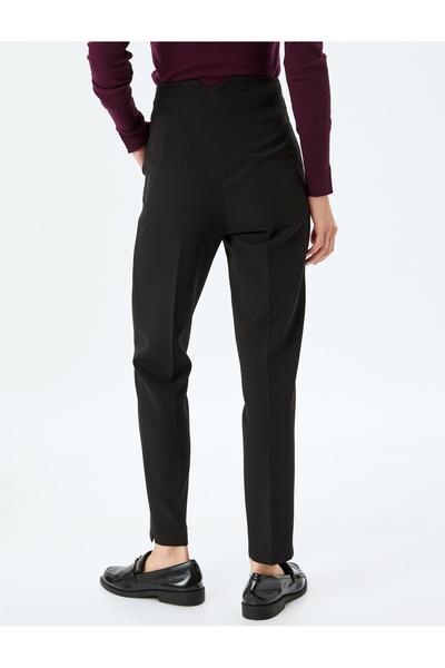 Koton Cepli Kısa Paça Yüksek Bel Cigarette Pantolon