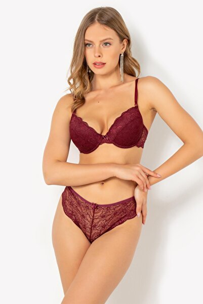 Miorre Lace Detailed Push-Up Bra Set