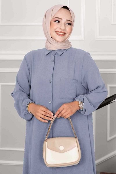 EBRUTESETTÜR طقم حجاب هوائي مزدوج بأزرار