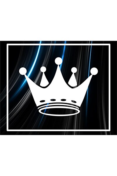 Oracal Kral Tacı Sticker Araç Yazısı Motor Etiketi 15x10 Cm
