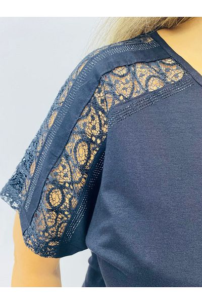 abla Lace Short Sleeve Women's Blouse - Lycra, Code:173