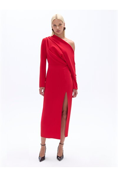 Nocturne Drapeli Maxi Elbise