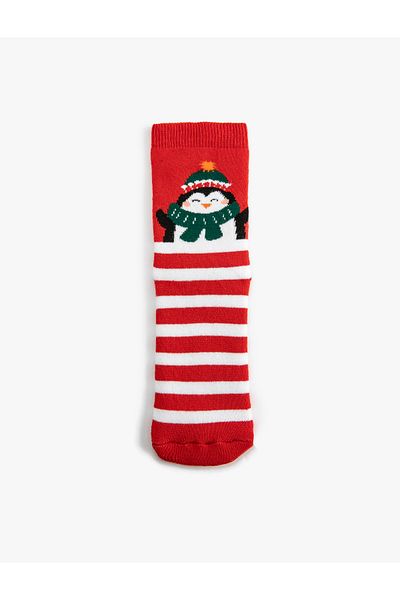 Koton New Year's Themed Penguin Printed Socks
