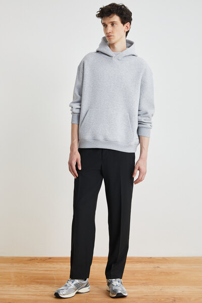 GRIMELANGE Gilmar Men's - 3 Thread Hooded and Kangaroo Pocket Grimelange Sweatshirt