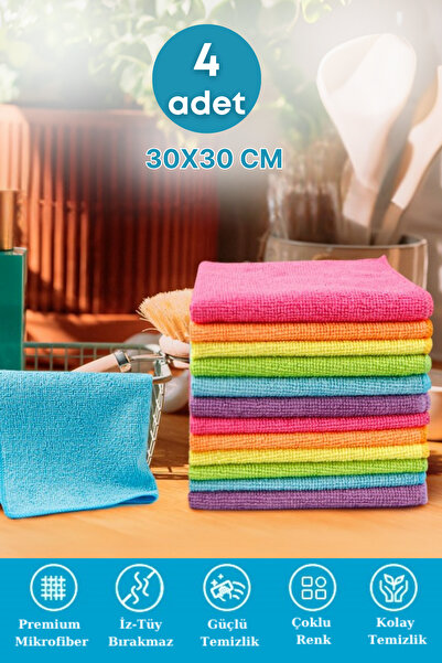 grimorlife 4 paketa ultra upijajućih i mekanih mikrofiber krpa za čišćenje 30...