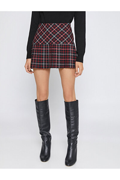 Koton Fustă mini plisată în carouri