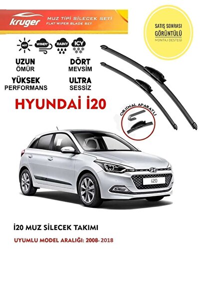 KRUGER Hyundai I20 Silecek Silgeç Silgi Takımı 12 14 Motor Araca Özel Aparat ...