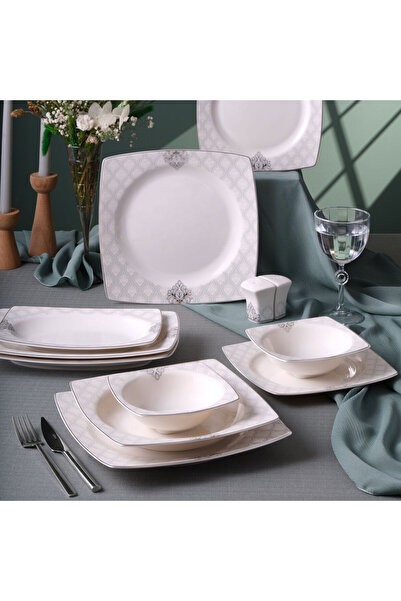 Güral Porselen Caroline 54 Parça 12 Kişilik Yemek Takımı 5993