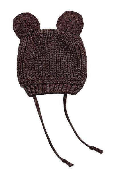 Little Jom Pompom Knitwear Baby Hat, Knitwear Baby Beanie (0-18 Months)