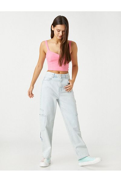 Koton Crop Bustier Thin Straps Underwire Εμφάνιση