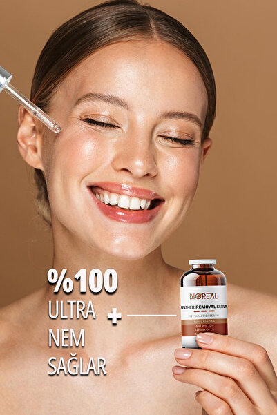 BİOREAL Tüy Dökücü ve Tüy Azaltıcı Serum 30 ml %100 Saf Limon Yağı ve Aloe Vera Yağı 2 Li Set