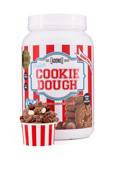 Adonis Gear Protein Cookie Dough, Double Choc Hazelnut, 1 kg