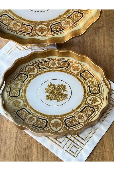 ROSSEV صينية مستديرة من بالاسيو مكونة من قطعتين