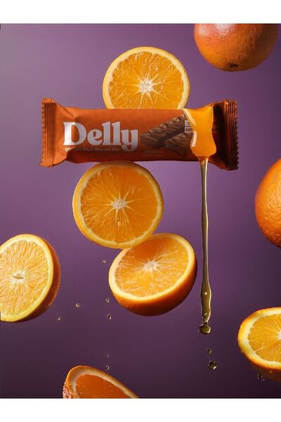 Delly 12 Adet Çikolata Kaplı - Vegan Meyveli Bar - Karışık Kutu 35g