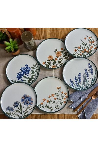Porland Flower Garden Mixed Cake Set 6 Pieces