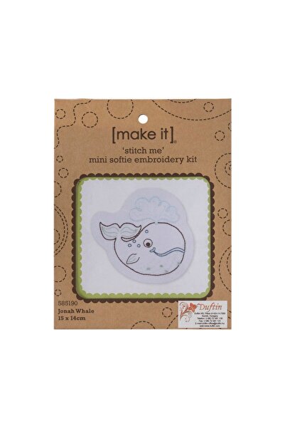 duftin سلسلة الحوت مقاس 15 × 14 سم مطرزة يدويًا