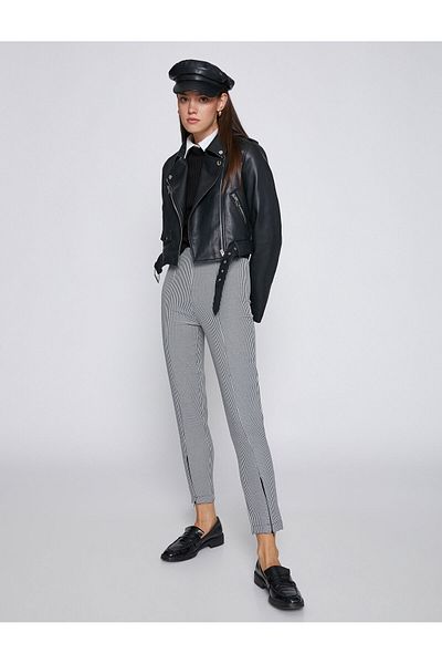 Koton Ribbed Slim Fit Trousers