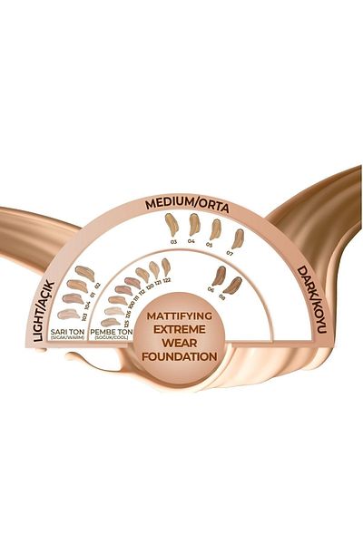 NOTE Mattifying Extreme Wear Spf 15 Intensive Coverage Matte Finish Foundation - 01 Beige