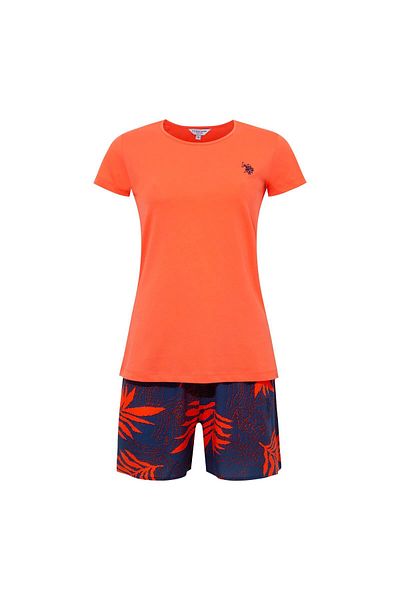 U.S. Polo Assn. BAZA. Polo Assn. Set pantaloni scurți CORAL pentru damă