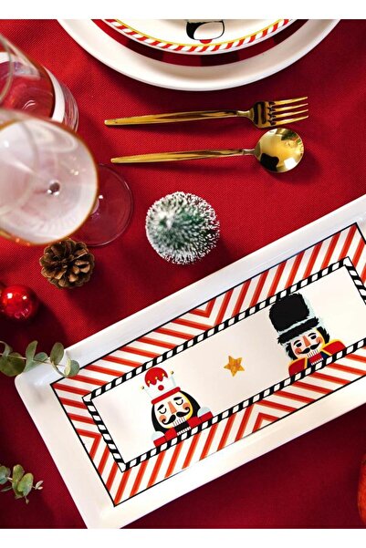 The Mia Nutcracker Rectangular Serving Plate 35X16Cm