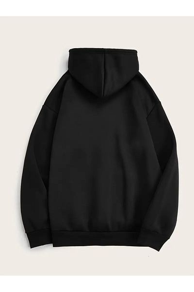 Karatopak Hanorac cu glugă oversize unisex cu glugă cu imprimeu Crescent Star