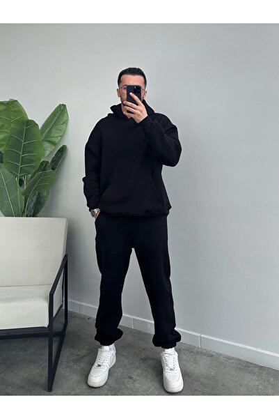 YAKAMEL Άνετο, ευρείας εφαρμογής, unisex σετ φόρμας από χοντρό βαμβάκι (υψηλή...