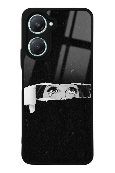 Spoyi غلاف هاتف لامع بتصميم عيون لهاتف Vivo Y18