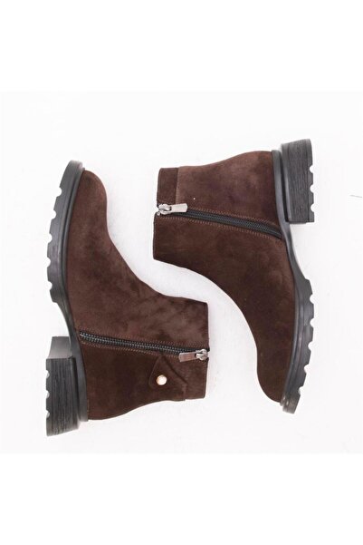 Gusse Γυναικείες δερμάτινες μπότες από δέρμα καστόρι Adalıe 1605-2