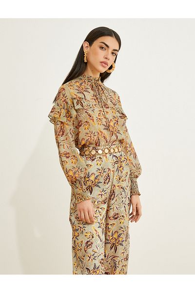 Koton Ruffle Blouse Long Sleeve