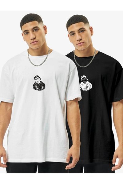 Pasage Unisex Oversize Gray Loose Cut T-shirt