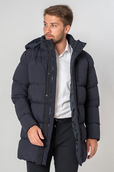 White Stone Bodø Slim Fit 8747 Hooded Coat Navy