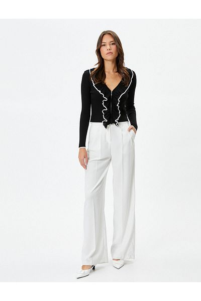 Koton Women's Black Cardigan - 4Wak90345Ht