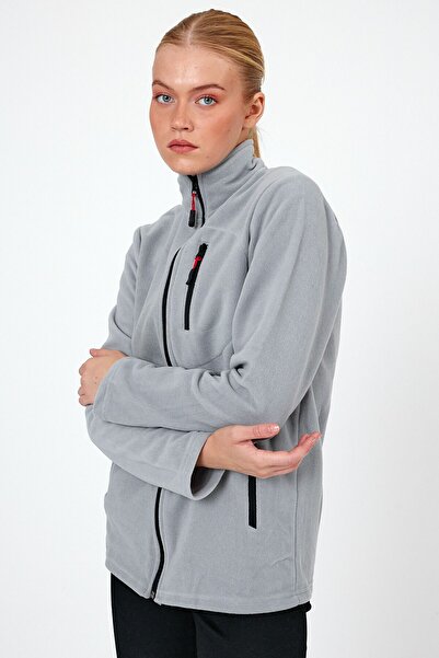 BLUETIFUL Γκρι Χρώμα Φλις με φερμουάρ 3 τσέπες 1209 - ΓΚΡΙ