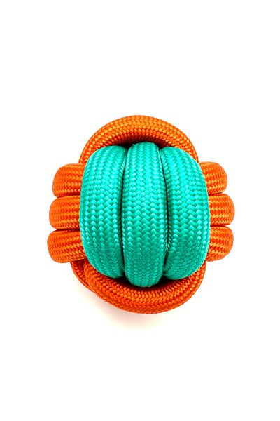 Tasma Market Dog Stress Toy Ball with Sturdy Tooth String 7cm
