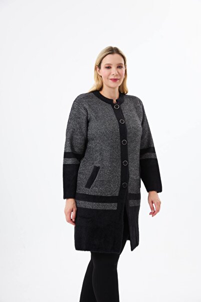 BELİN Angora Patterned Knitwear Cardigan