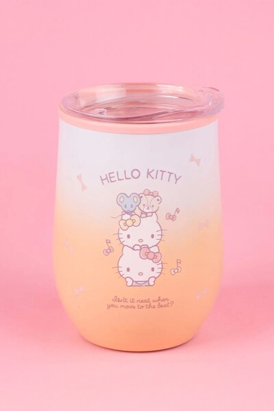 Miniso Sanrio Lisanslı Kapaklı Termos Bardak (360ml) - Hello Kitty