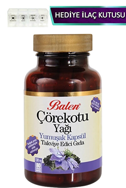 Balen Çörekotu Yağı Yumuşak Kapsül 80 Adet Kapsül 1000 Mg